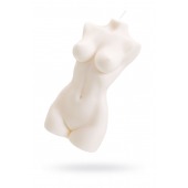 Белая интерьерная свеча в форме женского торса - 850 гр. - Pecado - купить с доставкой в Омске