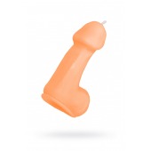 Оранжевая свеча в форме пениса - 47 гр. - Pecado - купить с доставкой в Омске