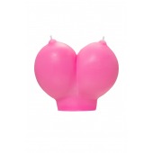 Розовая свеча «Сиськи» - 150 гр. - Pecado - купить с доставкой в Омске