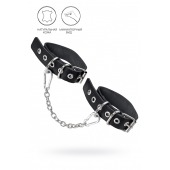 Черные оковы из одного ремешка с люверсами - Pecado - купить с доставкой в Омске