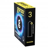 Супертонкие презервативы Ganzo Invisible - 3 шт. - Ganzo - купить с доставкой в Омске