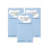 Набор из 3 упаковок ультратонких презервативов Pleasure Lab (по 12 шт.) - Pleasure Lab - купить с доставкой в Омске