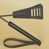 Черный кожаный стек «Сириус» - 60 см. - Sitabella - купить с доставкой в Омске