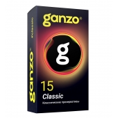 Классические презервативы с обильной смазкой Ganzo Classic - 15 шт. - Ganzo - купить с доставкой в Омске