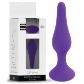 Фиолетовая анальная втулка Silcone Purple Plug Medium - 11 см. - Boys of Toys