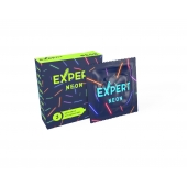 Светящиеся в темноте презервативы Expert Neon - 3 шт. - Expert - купить с доставкой в Омске