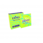 Ультратонкие презервативы Expert Invisible - 3 шт. - Expert - купить с доставкой в Омске