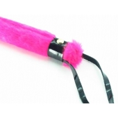 Нежная плеть с розовым мехом BDSM Light - 43 см. - БДСМ Арсенал - купить с доставкой в Омске
