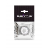Эластичное эрекционное кольцо с длинными черными «ресничками» - Sextaz - в Омске купить с доставкой