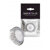 Эластичное эрекционное кольцо с длинными черными «ресничками» - Sextaz - в Омске купить с доставкой