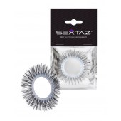 Круглое эрекционное кольцо с длинными «ресничками» - Sextaz - в Омске купить с доставкой