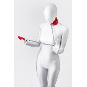 Красный ошейник с подкладкой из меха - ToyFa - купить с доставкой в Омске