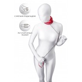 Красный ошейник с подкладкой из меха - ToyFa - купить с доставкой в Омске