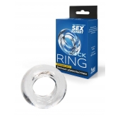Прозрачное эрекционное кольцо-бублик - Sex Expert - в Омске купить с доставкой