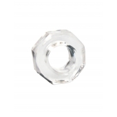 Прозрачное эрекционное кольцо в форме гайки - Sex Expert - в Омске купить с доставкой