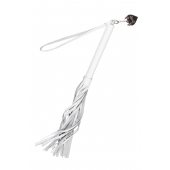 Белая кожаная плеть - 50 см. - Pecado - купить с доставкой в Омске