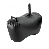 Черное надувное кресло с платформой для фиксации дилдо Body Dock Inflatable Love Seat - Pipedream - купить с доставкой в Омске