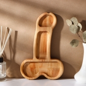 Деревянное блюдо для подачи в форме члена (25 х 16,5 х 1,7 см) - Сима-Ленд - купить с доставкой в Омске