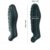 Серая силиконовая насадка на пенис с подхватом Manwan Ryzer - Manwan - в Омске купить с доставкой