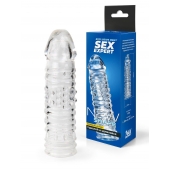 Прозрачная закрытая насадка на пенис - 17 см. - Sex Expert - в Омске купить с доставкой