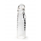 Прозрачная закрытая насадка на член - 15 см. - Sex Expert - в Омске купить с доставкой