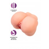 Реалистичный мастурбатор в форме попки с 2 любовными входами - No Name - в Омске купить с доставкой