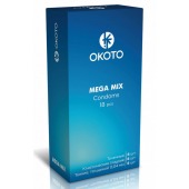 Презервативы OKOTO Mega Mix - 18 шт. - Sitabella - купить с доставкой в Омске
