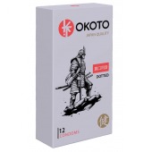 Точечные презервативы OKOTO Dotted - 12 шт. - Sitabella - купить с доставкой в Омске