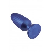 Синяя анальная пробка 4 Inch Silicone Anal Plug - 12 см. - NMC