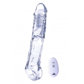 Прозрачная насадка-удлинитель Length Enhancer With Bullet с подхватом - 22,3 см. - NMC - в Омске купить с доставкой