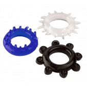 Набор из 3 эрекционных колец разного цвета и рельефа - Boys of Toys - в Омске купить с доставкой