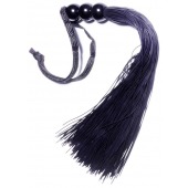 Черная силиконовая плетка - 25,4 см. - Boys of Toys - купить с доставкой в Омске