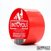 Красный скотч для фиксации Non-Sticky Bondage Tape - 15 м. - Intoyou - купить с доставкой в Омске