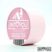 Розовый скотч для фиксации Non-Sticky Bondage Tape - 15 м. - Intoyou - купить с доставкой в Омске