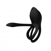 Черное эрекционное виброкольцо Bayek с пультом ДУ - Zalo - в Омске купить с доставкой