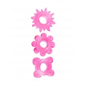 Комплект из 3 розовых эрекционных колец - Erowoman-Eroman - в Омске купить с доставкой