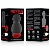 Черно-красный мастурбатор с вибрацией и всасыванием - JAMYJOB - в Омске купить с доставкой