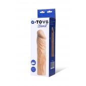 Насадка с ярко выраженной головкой и рельефным стволом - 19 см. - A-toys - в Омске купить с доставкой