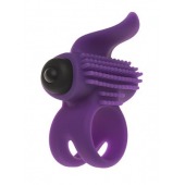 Эрекционное кольцо с подхватом мошонки и стимуляцией клитора Bullet Lastic Ring - Adrien Lastic - в Омске купить с доставкой