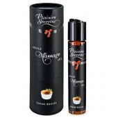 Массажное масло с ароматом крем брюле Huile de Massage Gourmande Creme Brulée - 59 мл. - Plaisir Secret - купить с доставкой в Омске