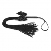 Чёрная плётка Lilly Whip Bijoux - Bijoux Indiscrets - купить с доставкой в Омске