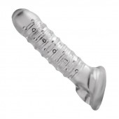 Утолщающая ребристая насадка на пенис - Доминирующее кольцо - в Омске купить с доставкой