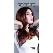 Чёрный кожаный чокер-кляп Tyra Black - Rebelts - купить с доставкой в Омске