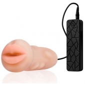 Мастурбатор-ротик с вибрацией REALSTUFF VIBRATING MASTURBATOR MOUTH - Dream Toys - в Омске купить с доставкой