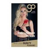 Пластиковая метелочка с красными пёрышками Small Feather Tickler - 32 см. - Blush Novelties - купить с доставкой в Омске