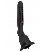 Чёрный вибростимулятор для головки члена с эффектом всасывания Vibrating Roto-Sucker - Pipedream - в Омске купить с доставкой