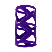 Фиолетовая насадка-сетка на пенис - 7,5 см. - A-toys - в Омске купить с доставкой