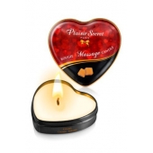 Массажная свеча с ароматом карамели Bougie Massage Candle - 35 мл. - Plaisir Secret - купить с доставкой в Омске