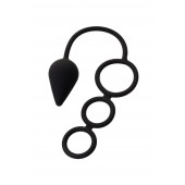 Тройное эрекционное кольцо с анальным хвостом Drop M-size - Erotist Adult Toys - в Омске купить с доставкой