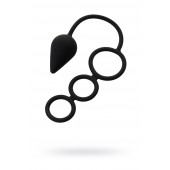 Тройное эрекционное кольцо с анальным хвостом Drop M-size - Erotist Adult Toys - в Омске купить с доставкой